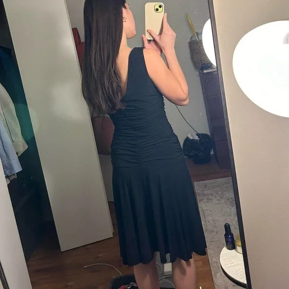BLACK MIDLENGTH DRESS - Picture 3 of 3